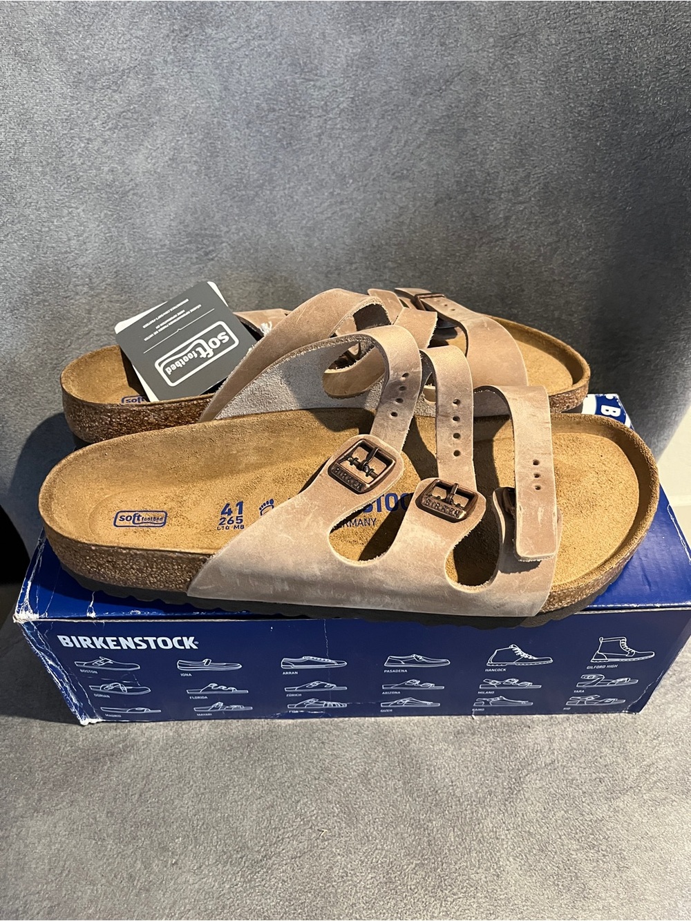 Birkenstock Women’s Florida Sandals Tabacco Size 10 US 41 EU - Picture 3 of 16